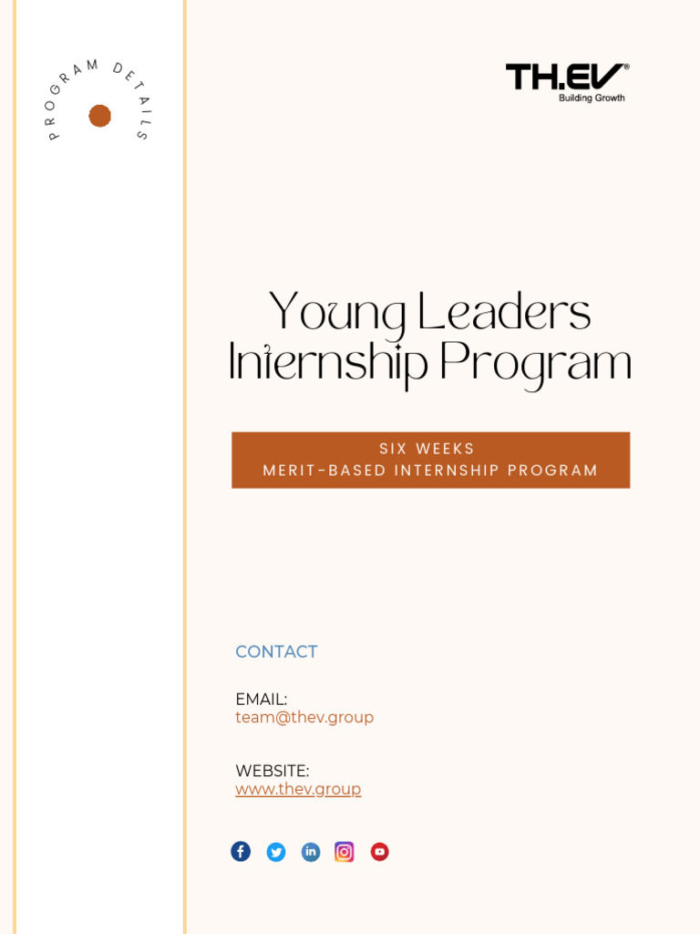 The Young Leaders Internship Program (YLIP) Details | PDF | Business ...