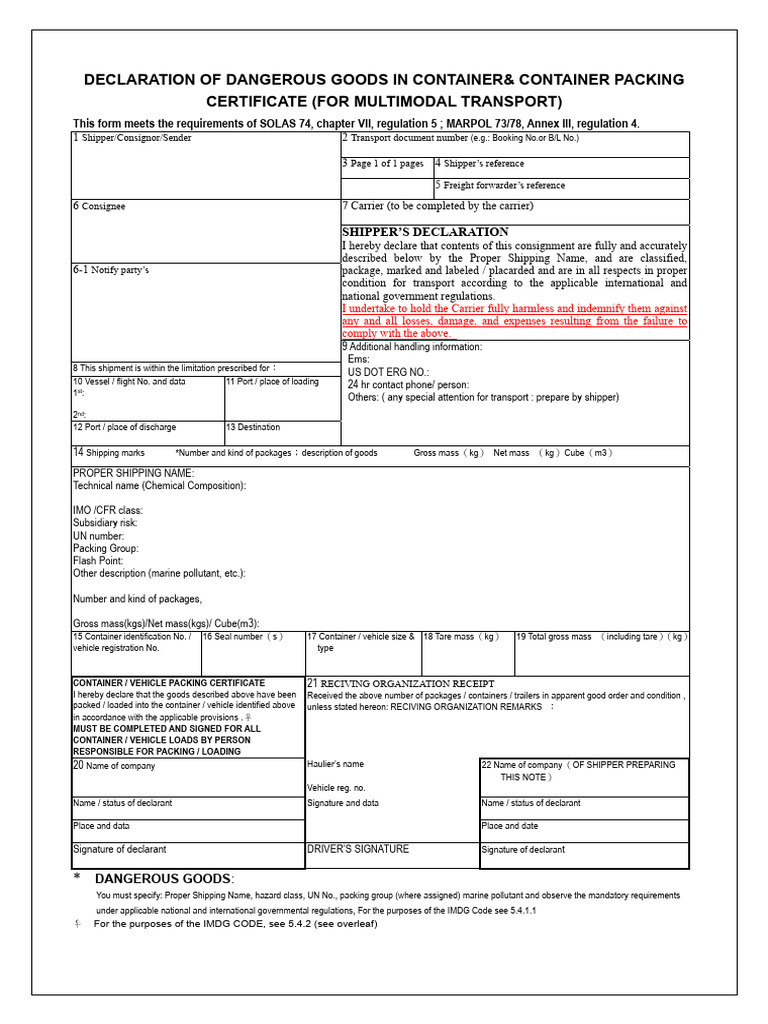 Dgd Evergreen | PDF | Dangerous Goods | Freight Transport