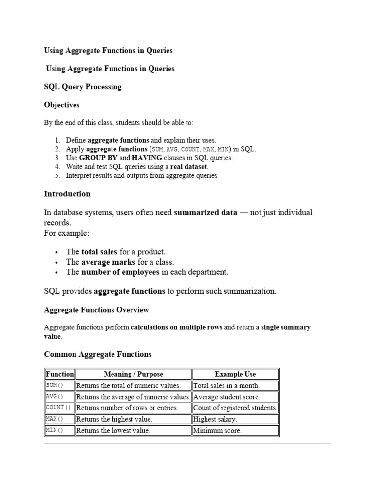 Database2 Lecture #3 | PDF | Sql | Databases