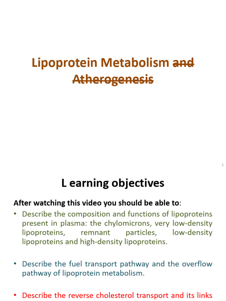 Lipoproteins | PDF | Lipoprotein | Cholesterol