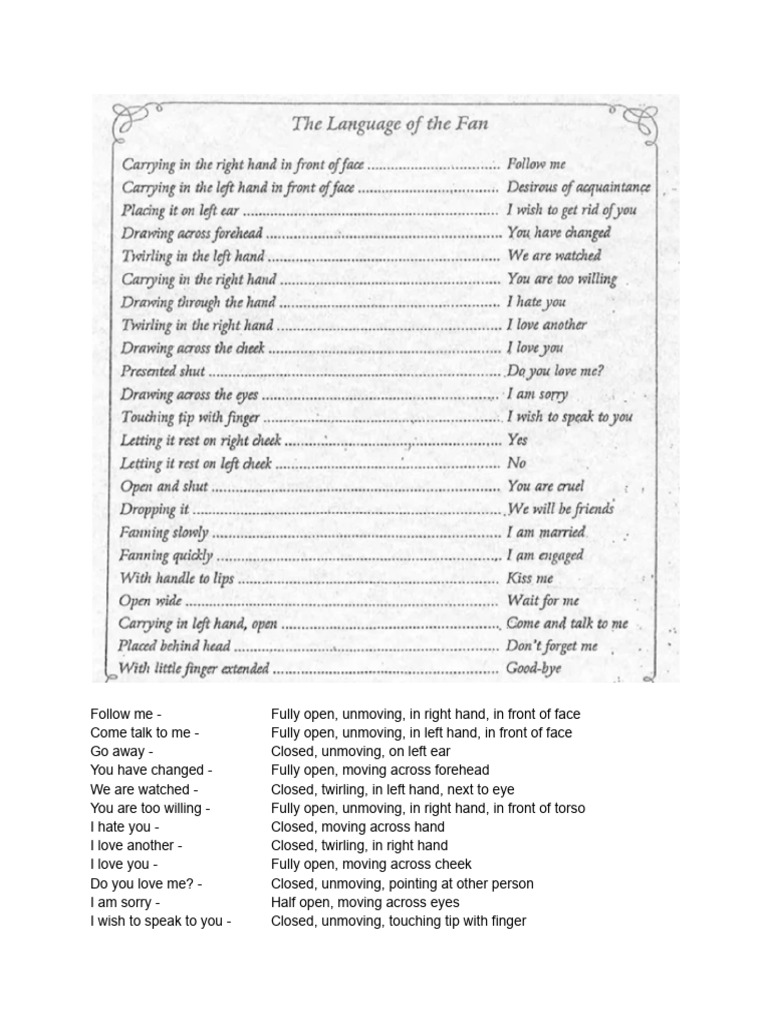 Fan Language | PDF