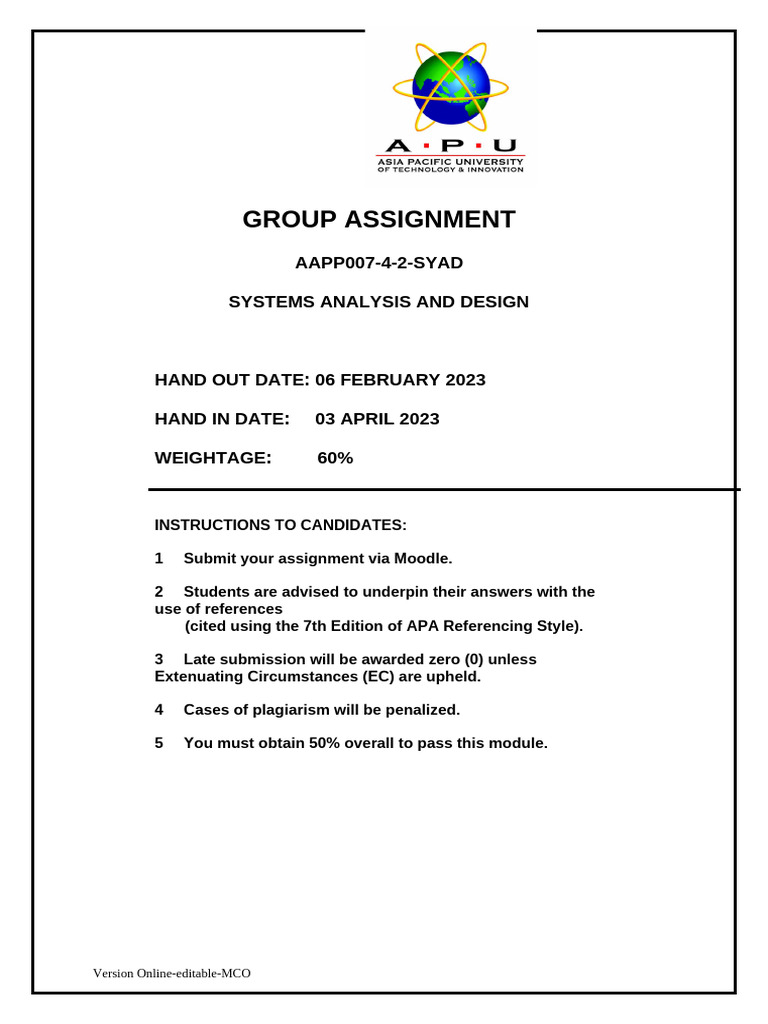3) Assignment Cover Page | PDF
