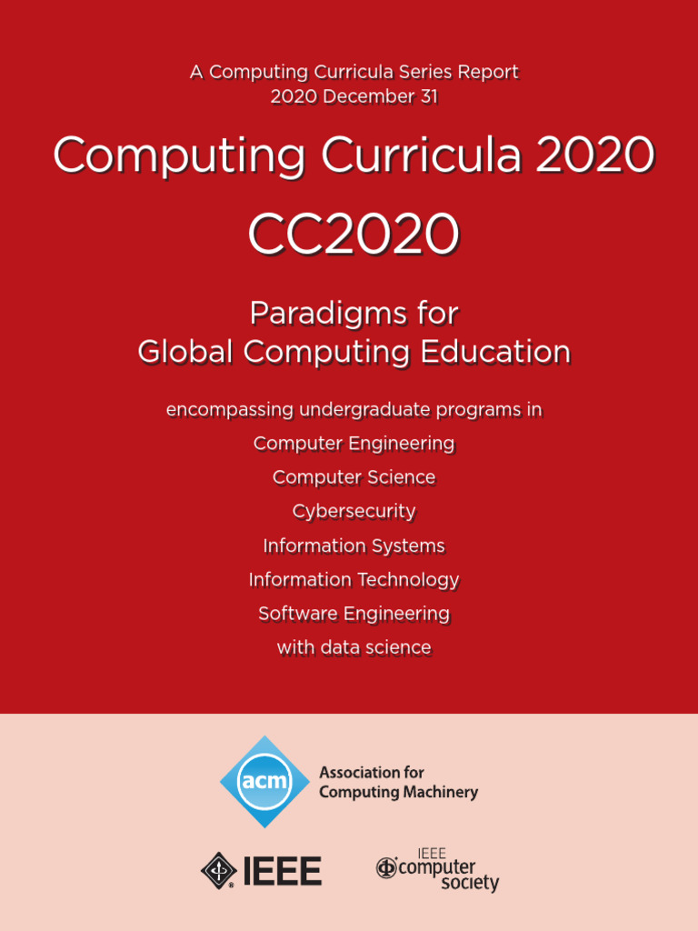 cc2020 | PDF | Association For Computing Machinery | Curriculum