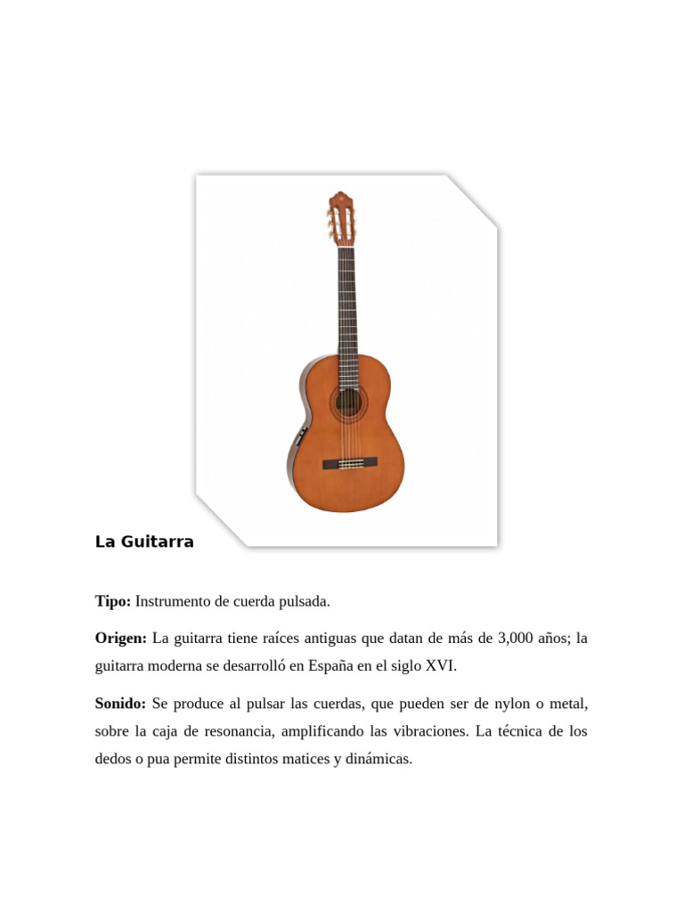 Album Instrumentos Musicales | PDF | Instrumentos de cuerda ...