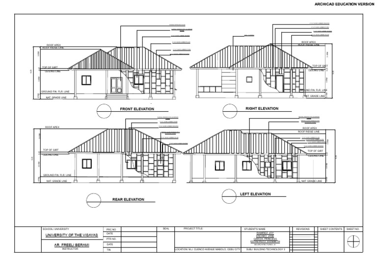 BT Elevations | PDF | Window | Architectural Design