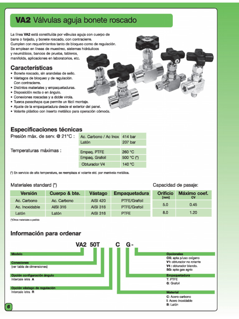 Productos VA2 Castellano | PDF