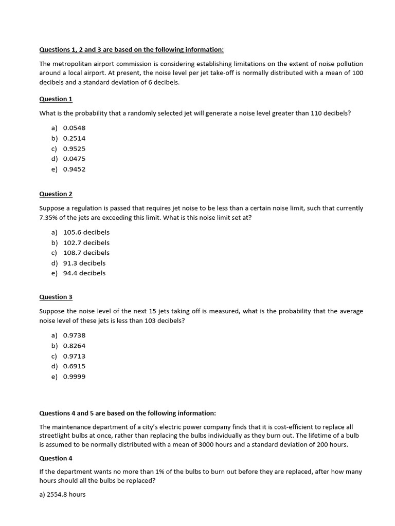 Chapter 56 | PDF | Noise | Normal Distribution