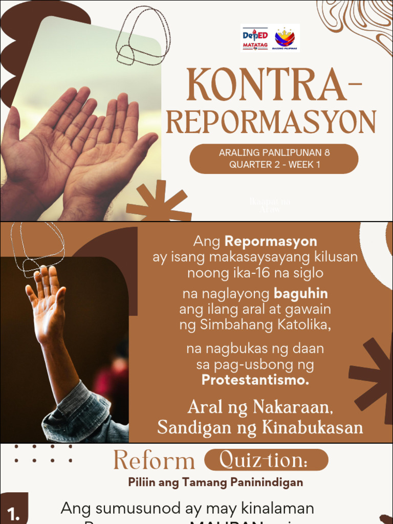 AP8 Q2 Week 1-4 Kontra-Repormasyon | PDF