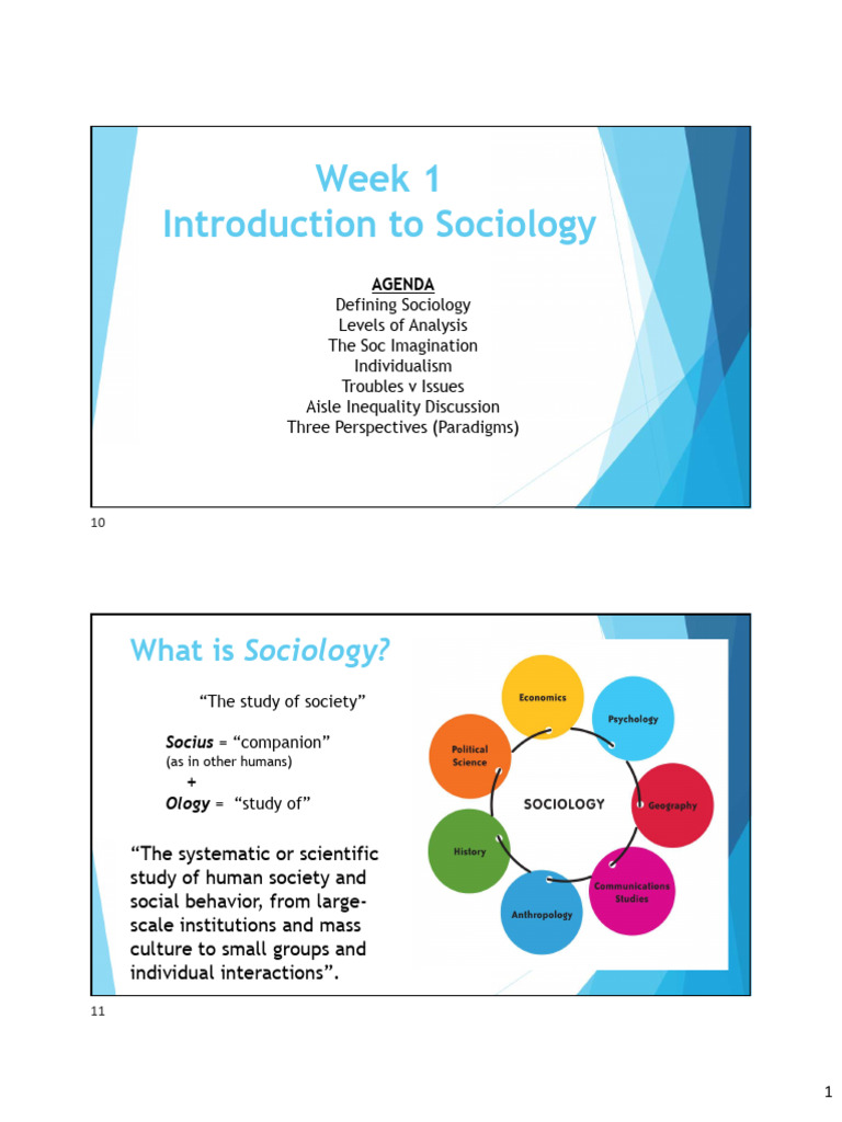 Week 1 Soc105 | PDF | Positivism | Sociology