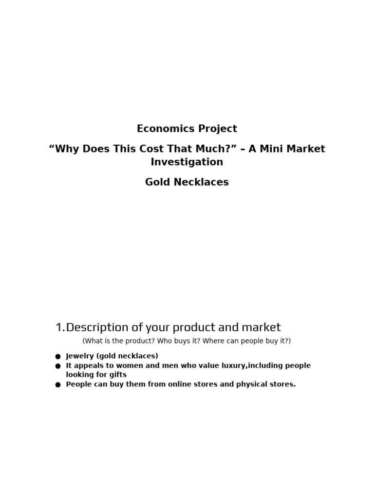 Economics Project Idea | PDF | Elasticity (Economics) | Demand