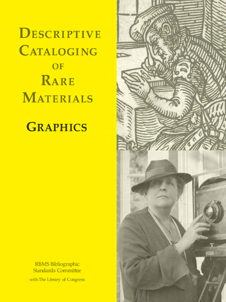 Descriptive Cataloging Rare Materials Graphics | PDF | Books | Library ...