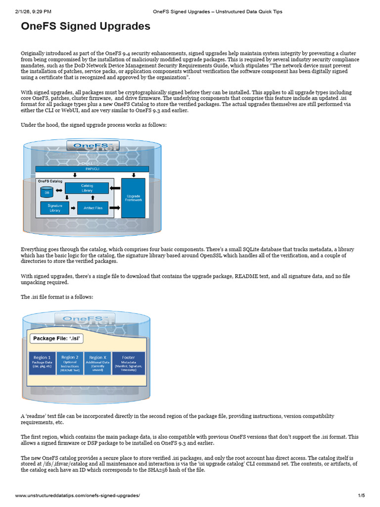 OneFS Signed Upgrades | PDF | Computer File | Metadata
