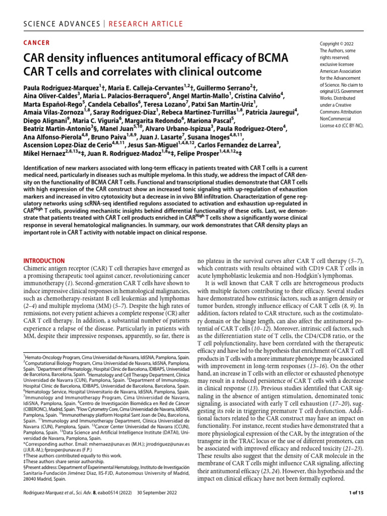 sciadv.abo0514 | PDF | T Cell | Life Sciences