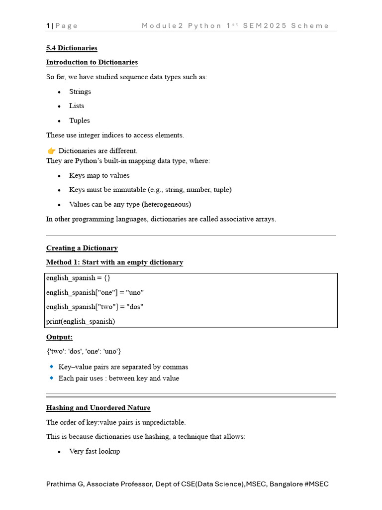 Module 3 Notes Full Detailed Prathima G | PDF | Integer (Computer ...
