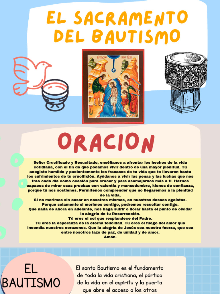 El Sacramento Del Bautismo | PDF | Bautismo | Jesús