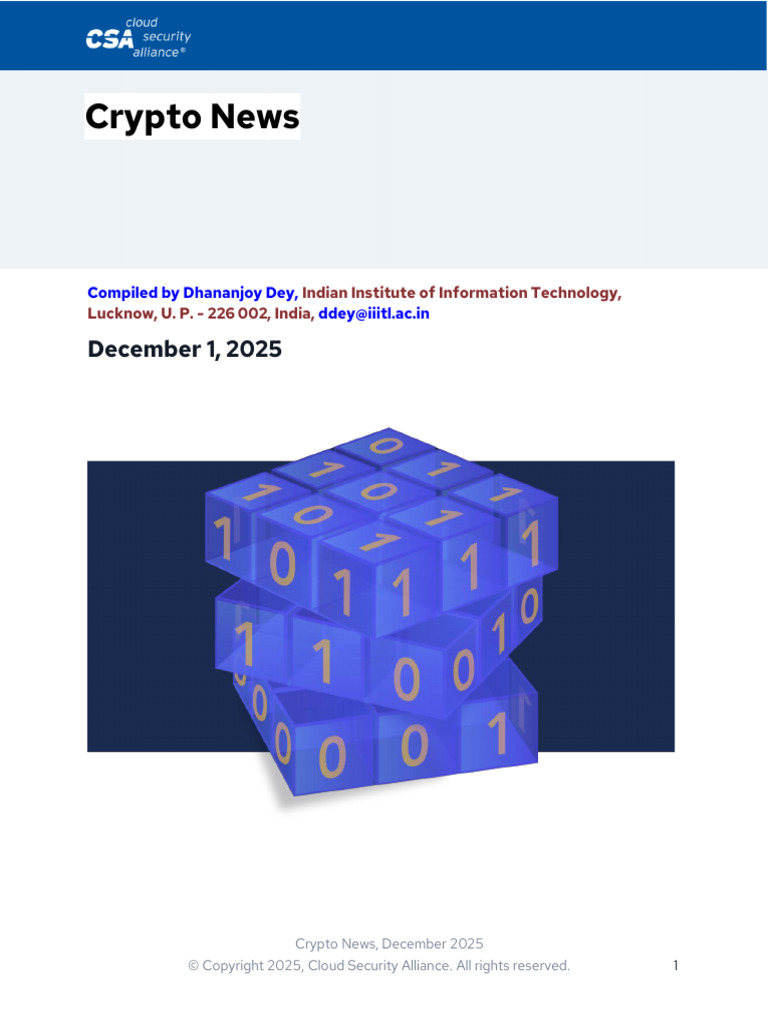 2025 December CryptoNewsletter 1765183608 | PDF | Quantum Computing ...