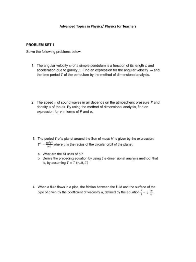 Problem Set 1 | PDF