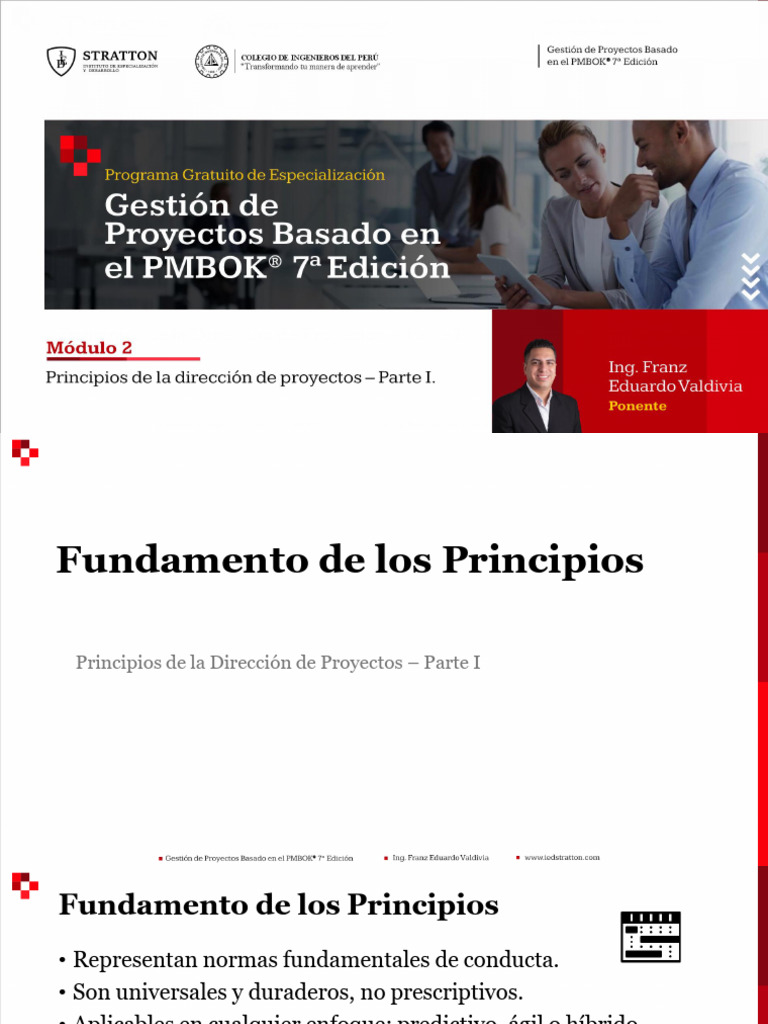 Módulo 2 - Gestión de Proyectos Bajo El Enfoque Del Pmbok 7 Edición ...