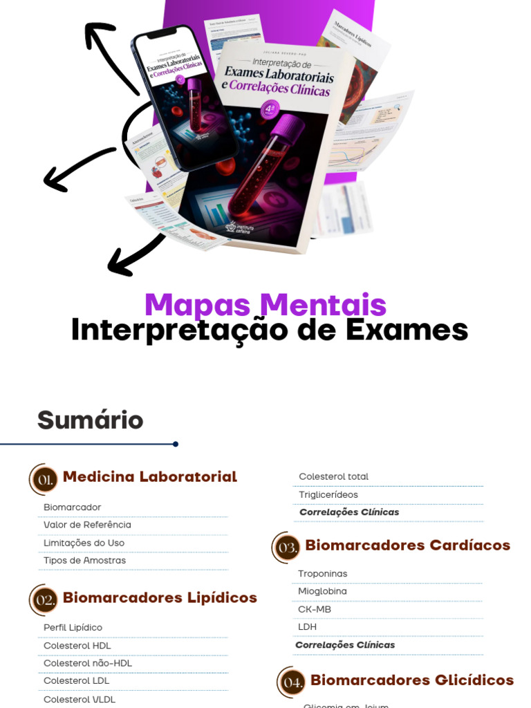 Copia de Mapas Exames Lab | PDF | Colesterol | Especialidades médicas