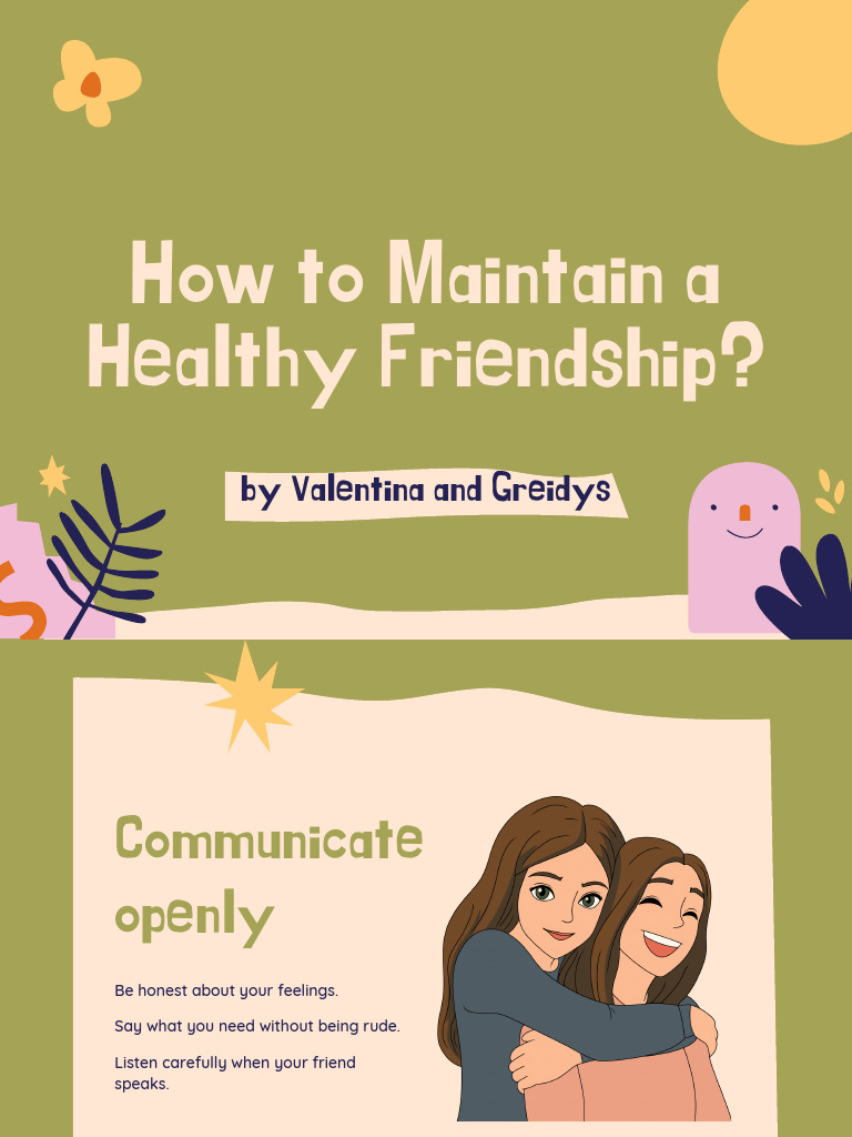 How to Maintain a Healthy Friendship | PDF