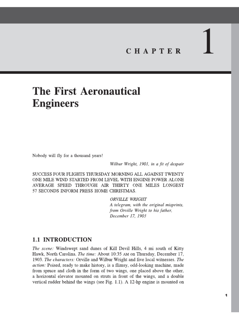 Fundamentals of Flight Chapter 1 | PDF