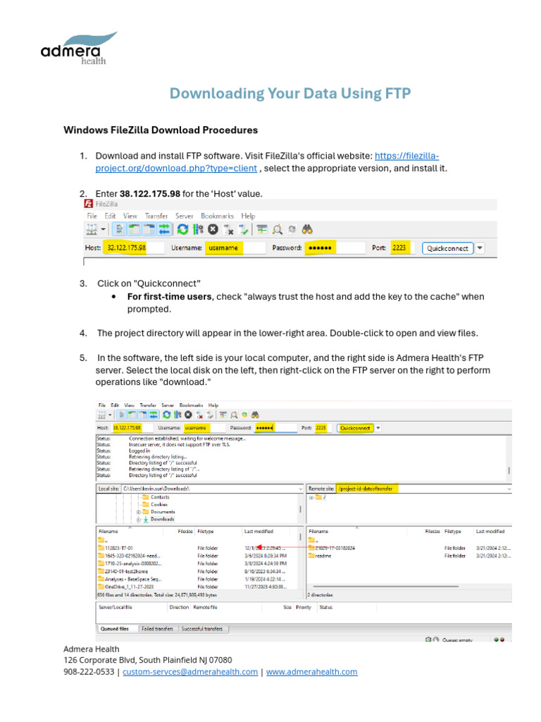 How To Download Data From FTP-updated-03212024 | PDF