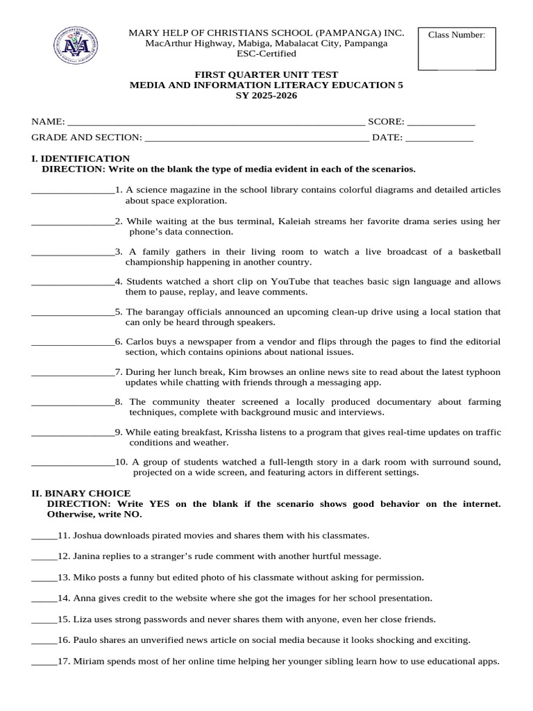 Mile 5_ Unit Test_q1_draft 1 (2) | PDF | Human Communication