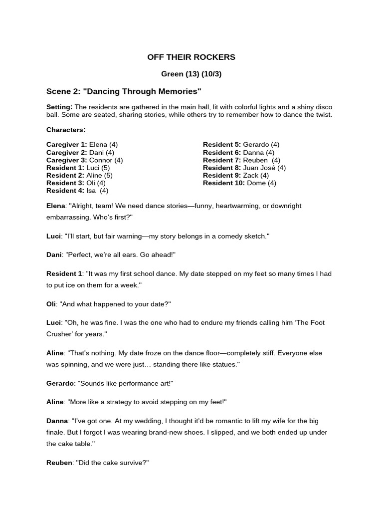 Group 2 (Green) - Off Their Rockers | PDF