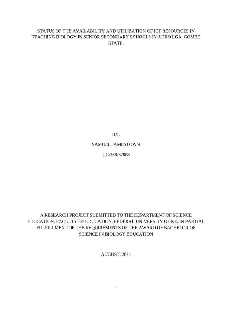 Complete Research Project - 013546 | PDF | Educational Technology ...
