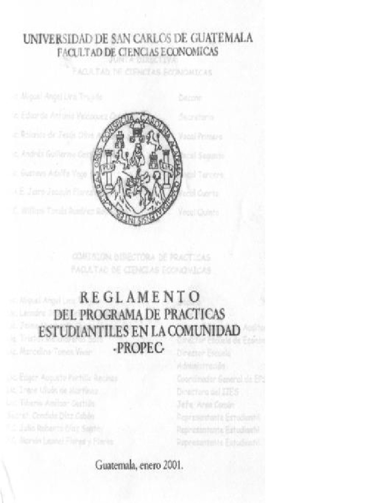 Reglamento PROPEC | PDF