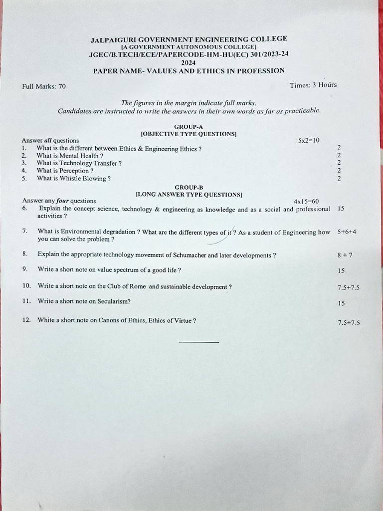 3rd Sem Pyq 2023 | PDF
