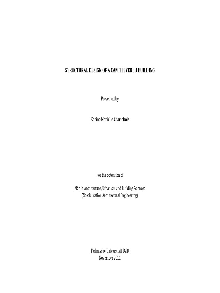 Toaz - Info Design of A Cantilevered Building PR | PDF | Truss | Beam ...