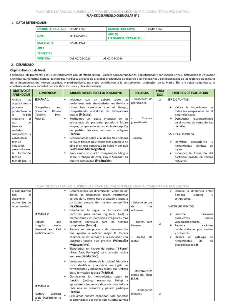 PDC 1 - 5to Lex | PDF | Aprendizaje | Metacognición