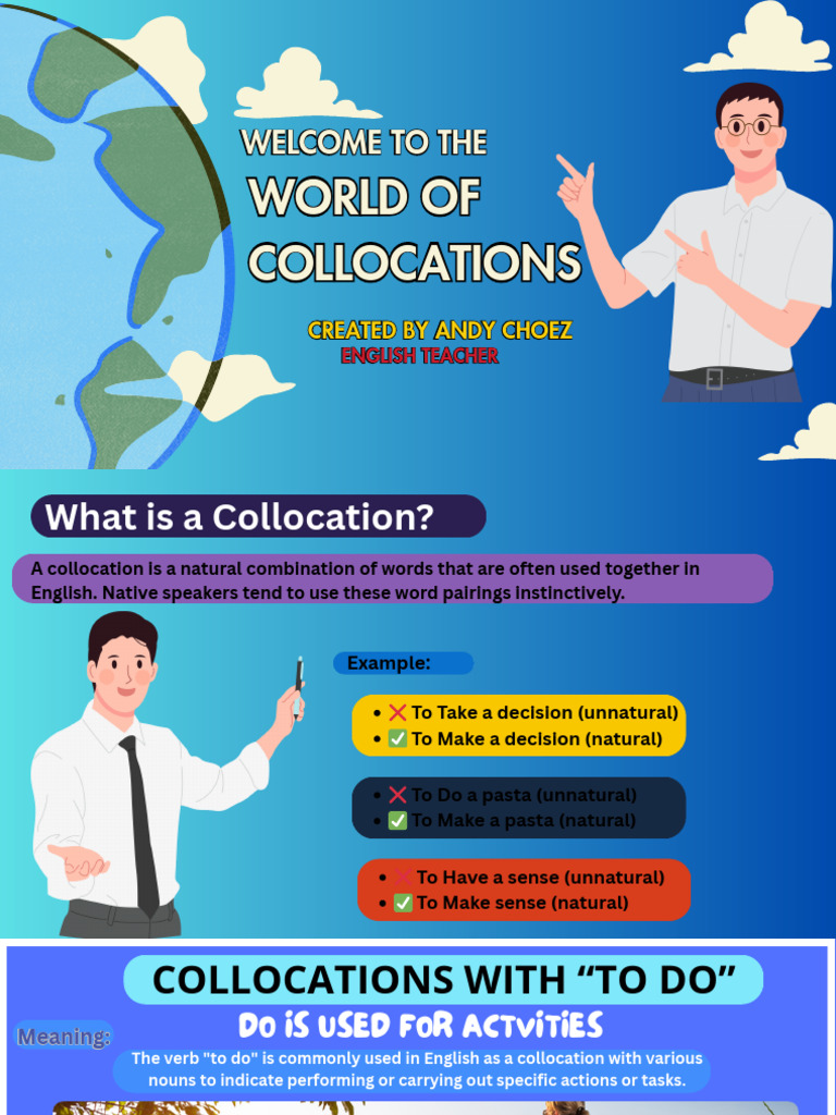 Welcome To The Collocations World | PDF