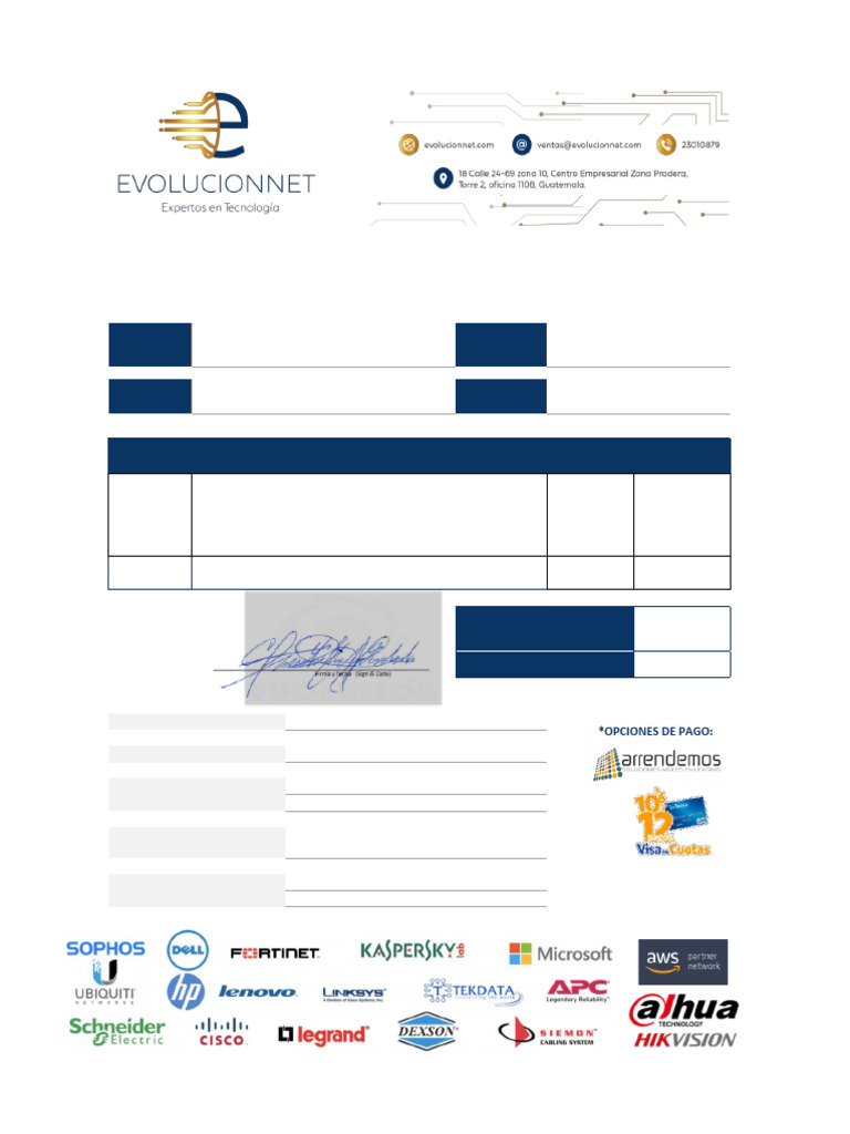 Cotizacion 23501 NOG 25332236 | PDF