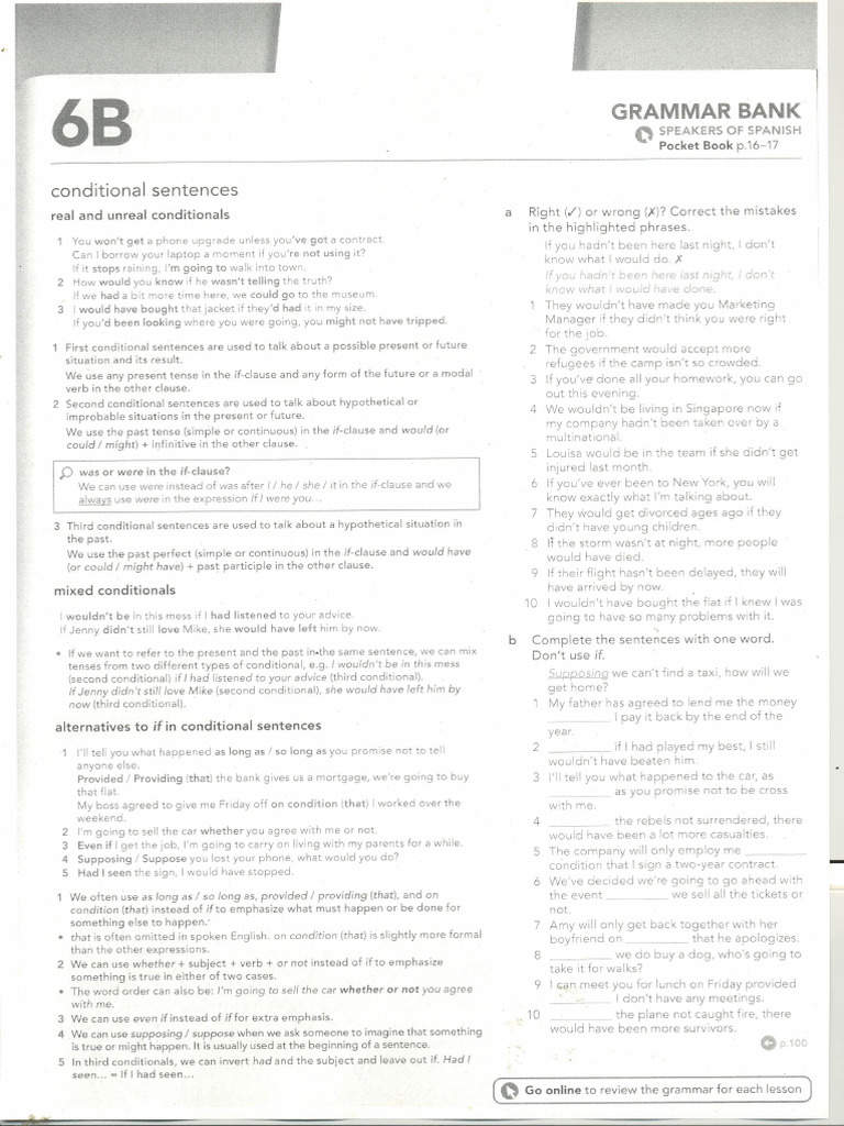 6B Conditionals English File C10001 | PDF