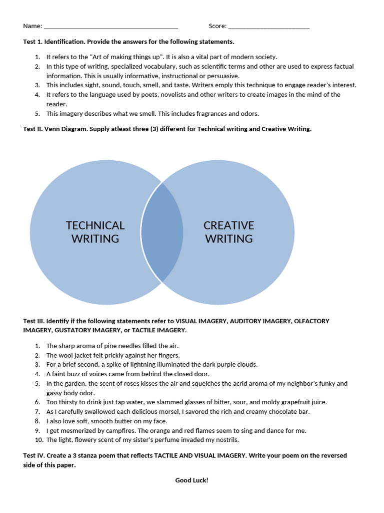 Creative Wrting | PDF