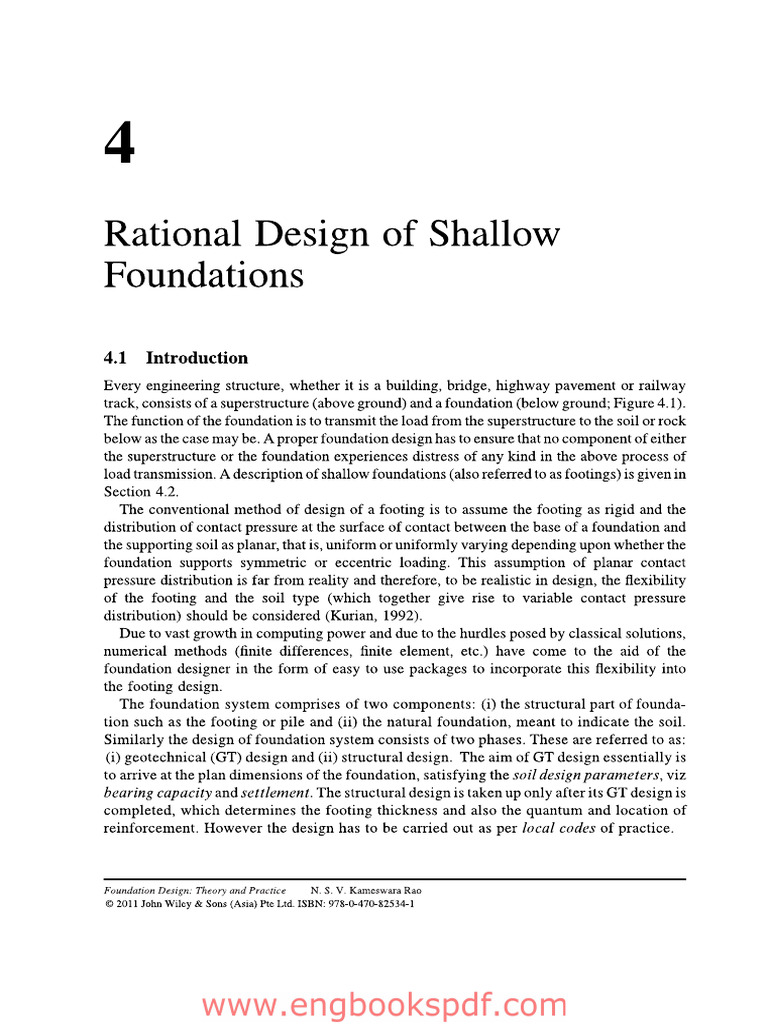 Procedures for the Design of Footings_Rational Design | PDF