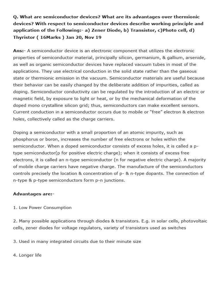 Electronics Written Notes | PDF | Semiconductors | Rectifier