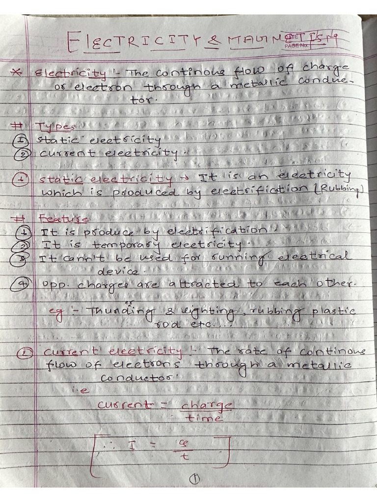Class 10 - Electricity | PDF