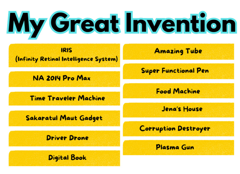 My Great Invention | PDF