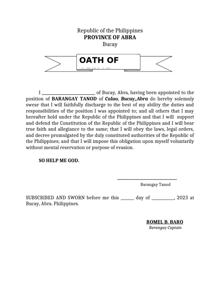 Oath | PDF