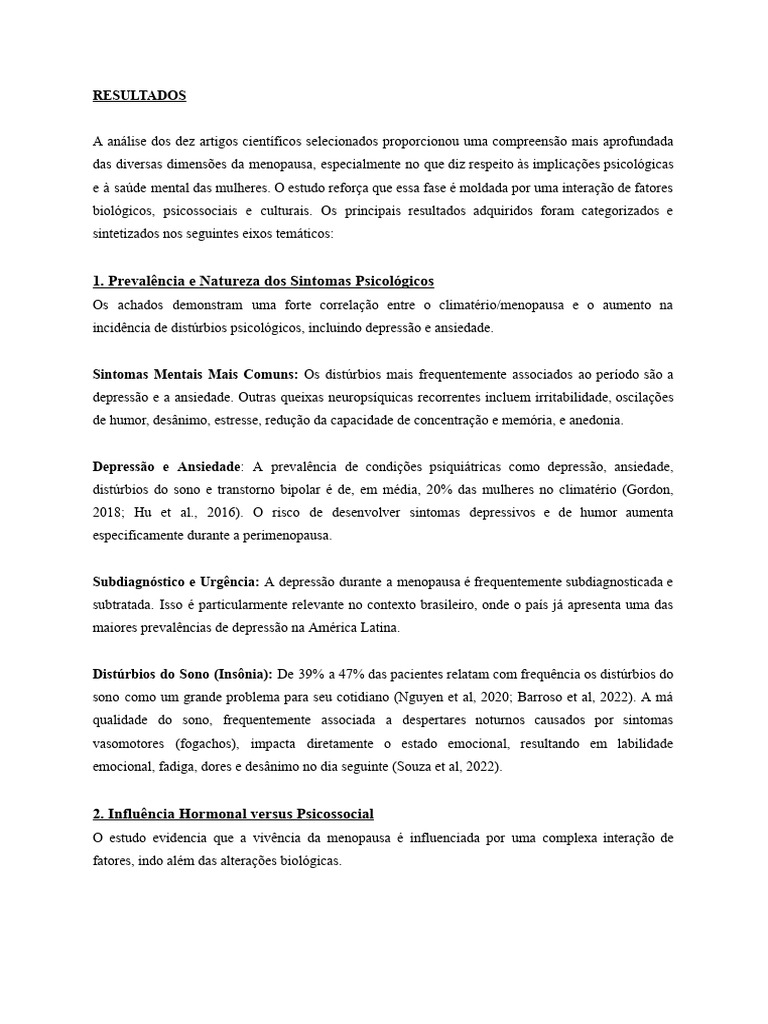 4 Ok | PDF | Depressão | Menopausa