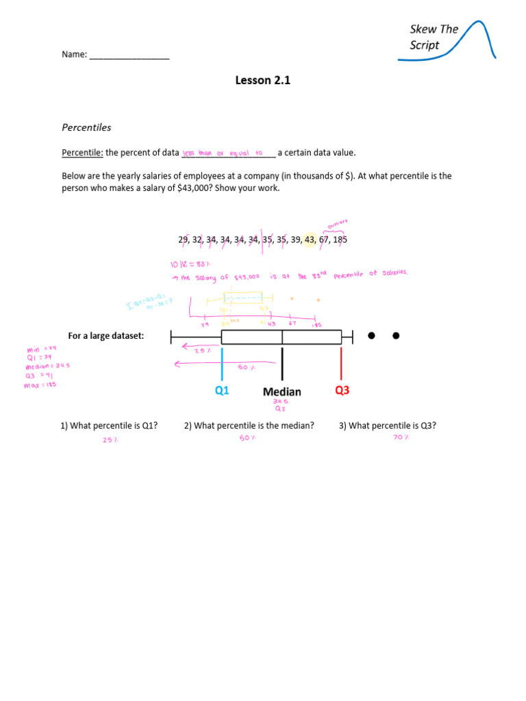 2.1PercentilesZscores (2) | PDF | Percentile | Standard Score