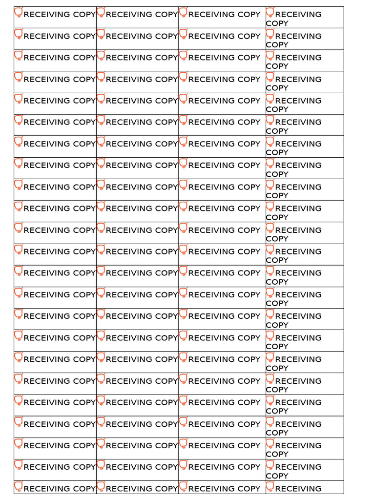 Receiving | PDF
