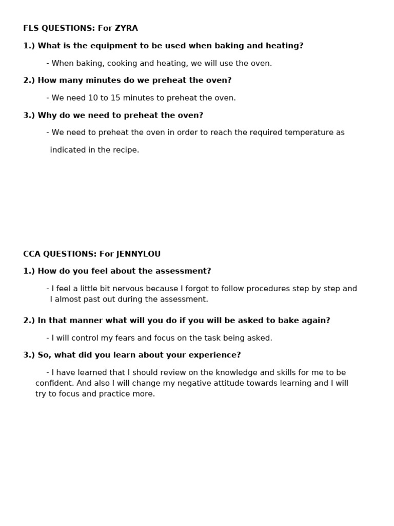 Interview Question To Trainees | PDF