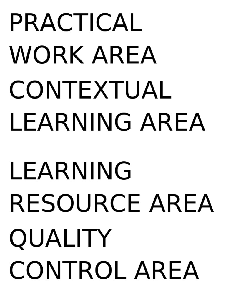 Learning Areas | PDF