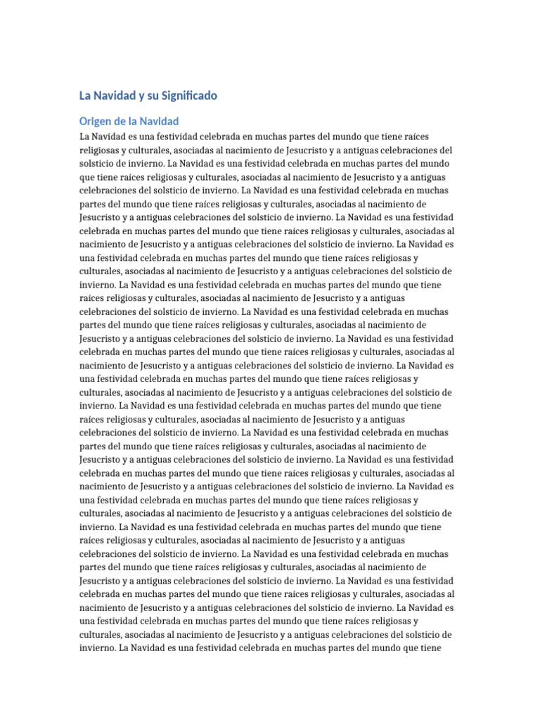 La Navidad y Su Significado | PDF | Navidad | Natividad De Jesus