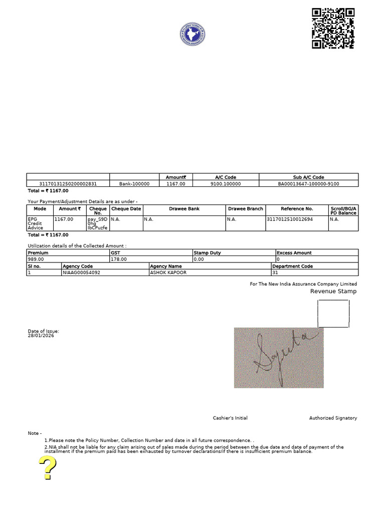 TW Collectionreceipt 8320685 | PDF | Taxation | Government Finances