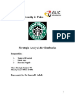 Starbuck Strategic Analysis (Term Paper)